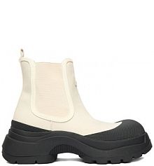 Botki na obcasie Hunter kremowe CEO-SX2405-1