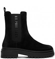 Botki na obcasie U.S. POLO ASSN. czarne CEO-VIZAG001W/ELE1