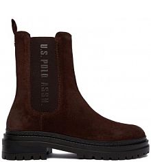 Botki na obcasie U.S. POLO ASSN. brązowe CEO-VIZAG001W/ELE1