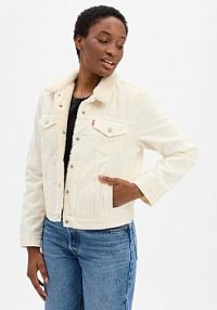 Kurtka dżinsowa Kobiety Bawełna biała jednolity XS Levi's damska