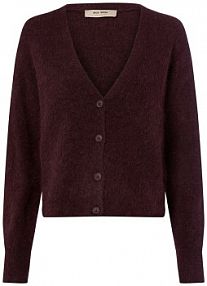 Kardigan  z zawartością alpaki  MMThora Kobiety Sztuczne włókno lila jednolity XS MOS MOSH