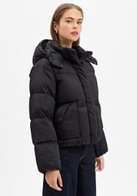 Dżinsowa kurtka puchowa Kobiety czarna jednolity M Levi's damska