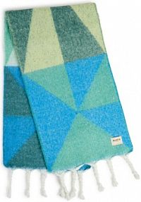 Szalik tkany  Kristinn Kobiety Sztuczne włókno niebieski/zielony wzorzysty ONE SIZE Barts damski