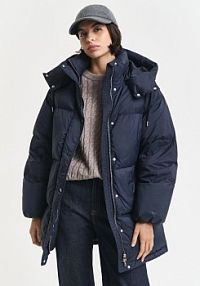 Kurtka puchowa Kobiety niebieska jednolity XXL Gant damska