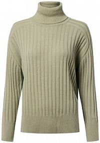 Sweter z dzianiny z zawartością wełny Kobiety zielony jednolity XS Gant damski