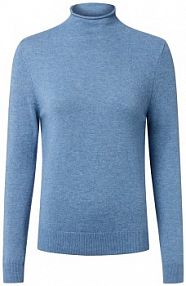 Wełniany sweter  z zawartością merynosów Kobiety drobna dzianina niebieski marmurkowy XXL IPURI damski