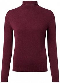 Wełniany sweter  z zawartością merynosów Kobiety drobna dzianina czerwony marmurkowy XXL IPURI damski