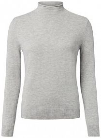 Wełniany sweter  z zawartością merynosów Kobiety drobna dzianina szary marmurkowy XXL IPURI damski