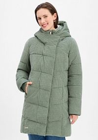 Pikowany płaszcz   Pavla Cordy Kobiety Bawełna zielony wypukły wzór tkaniny XL Ragwear damski