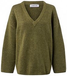 Sweter z dzianiny  Urielle Kobiety zielony jednolity 38 EDITED damski