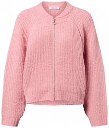 Kardigan  z zawartością wełny  Rani Kobiety różowy marmurkowy 40 EDITED