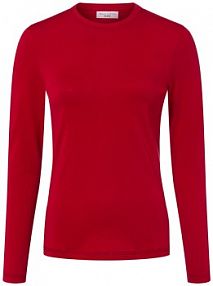 Koszulka z długim rękawem Kobiety Bawełna czerwony jednolity XS Marc O'Polo Denim damski