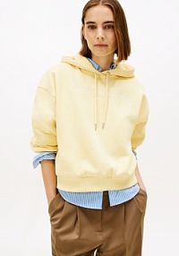 Bluza z kapturem Kobiety żółta jednolity XL Tommy Hilfiger damska