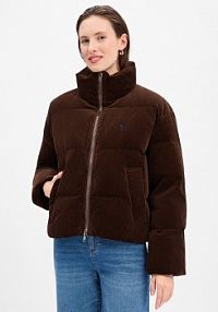 Kurtka puchowa Kobiety Bawełna brązowa jednolity XL Polo Ralph Lauren damska