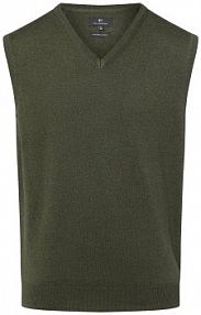 Sweter  z dzianiny Kobiety Bawełna zielony jednolity XXXL Nils Sundström damski