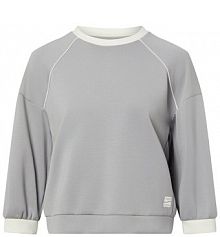 Koszulka z długim rękawem Kobiety Sztuczne włókno szary jednolity 44 Marc Cain damski