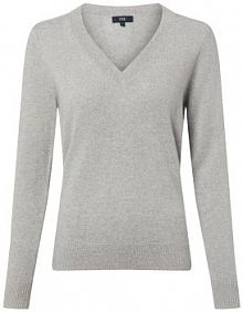 Sweter  z kaszmiru Kobiety Kaszmir (100%) szary marmurkowy XXL IPURI damski