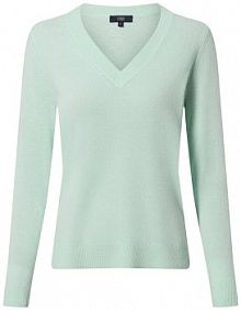 Sweter  z kaszmiru Kobiety Kaszmir (100%) zielony jednolity XXL IPURI damski
