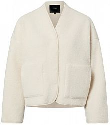 Kurtka z pluszowym futerkiem  detal Uteddy Kobiety Sztuczne włókno biała jednolity 42 Someday damska