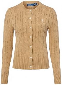 Kardigan  Kobiety Bawełna brązowy jednolity XL Polo Ralph Lauren