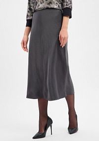 Satynowa spódnica  Odini Delight Kobiety szara jednolity 42 Someday
