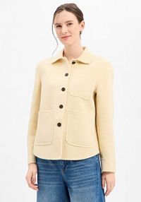 Kurtka wełniana  Natta Kobiety Wełna żółta jednolity 42 Someday damska