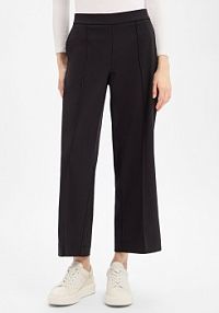 Spodnie materiałowe  Charlie cropped Kobiety Sztuczne włókno czarne jednolity 42 Someday damskie