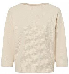 Sweter z dzianiny  Ufenna Kobiety Sztuczne włókno beżowy wypukły wzór tkaniny 42 Someday damski