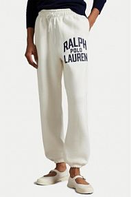 Spodnie dresowe Polo Ralph Lauren białe damskie 211971758002  Tapered Fit