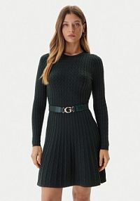 Sukienka dzianinowa Guess zielona 