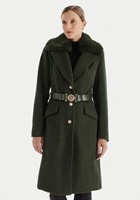 Płaszcz Guess zielony damski Przejściowy