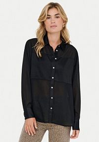 Koszula ONLY czarna damska Star 15360299  Regular Fit