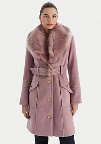 Płaszcz Marciano Guess fioletowy damski Wełniany