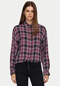 Koszula ONLY bordowy damska Evia 15355741  Loose Fit