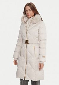 Płaszcz Marciano Guess beżowy damski Zimowy