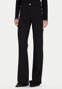 Spodnie eleganckie Guess czarne damskie Materiałowe