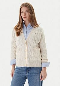 Kardigan Tommy Hilfiger beżowy 