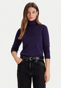 Golf Tommy Jeans fioletowy damski 