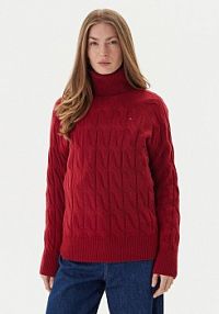 Golf Tommy Hilfiger czerwony damski 