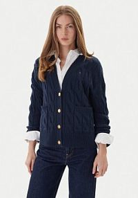 Kardigan Tommy Hilfiger granatowy 