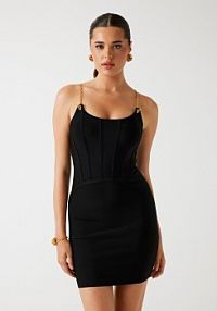 Sukienka codzienna Marciano Guess czarna 