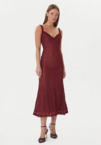 Sukienka koktajlowa Bardot czerwona 