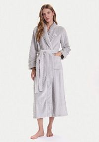 Szlafrok LAUREN RALPH LAUREN szary damski 
