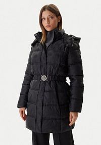 Płaszcz Guess czarny damski Zimowy