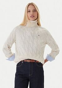 Golf Tommy Hilfiger beżowy damski 