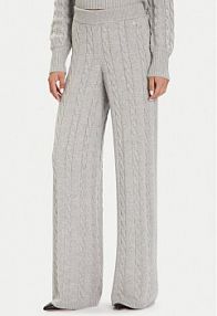 Spodnie eleganckie Guess szare damskie Dzianinowe