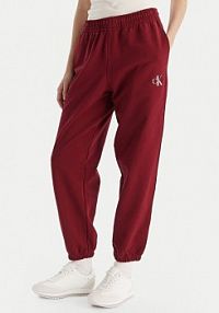 Spodnie dresowe Calvin Klein Jeans czerwone damskie 
