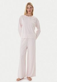 Piżama Tommy Hilfiger różowa damska 