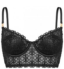 Biustonosz Guess czarny Z fiszbiną