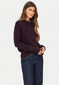 Sweter ONLY fioletowy damski Camilla 15277080  Regular Fit